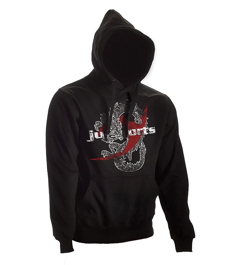 Dark-Line Hoodie Dragon zwart