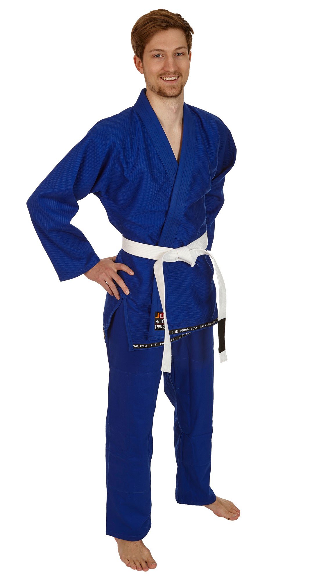BJJ Starter Gi "Fortaleza" blauw + BJJ gordel wit