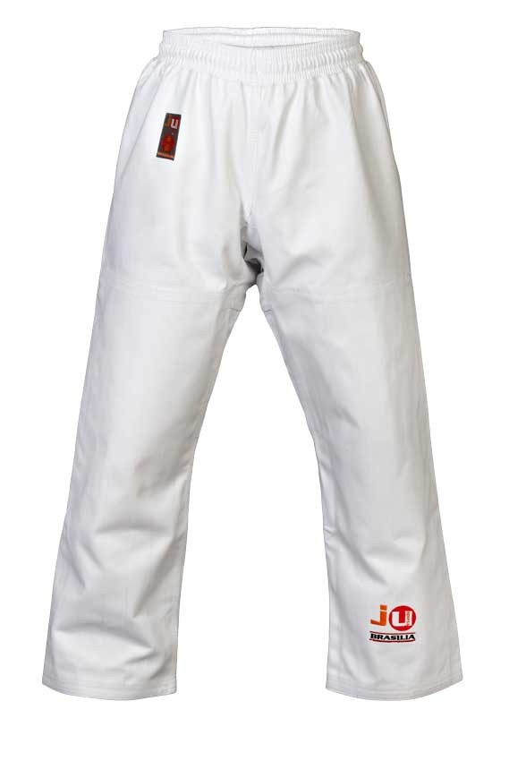 Judobroek "Brasilia" met elastische tailleboord wit