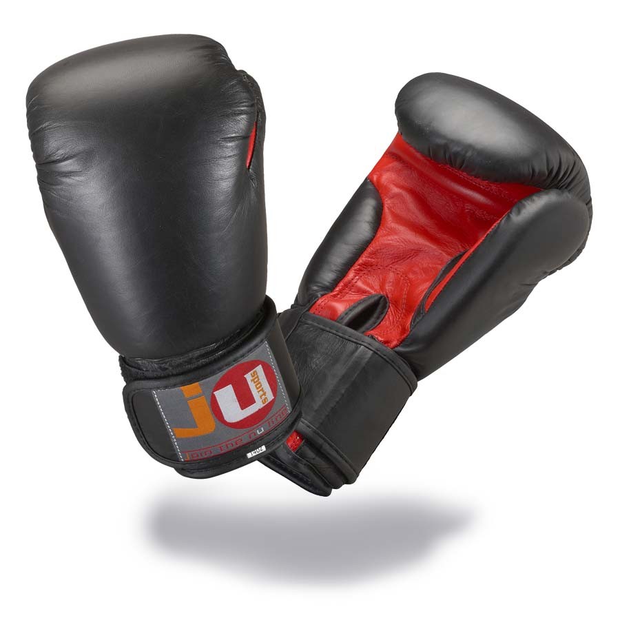 Bokshandschoenen zwart/rood