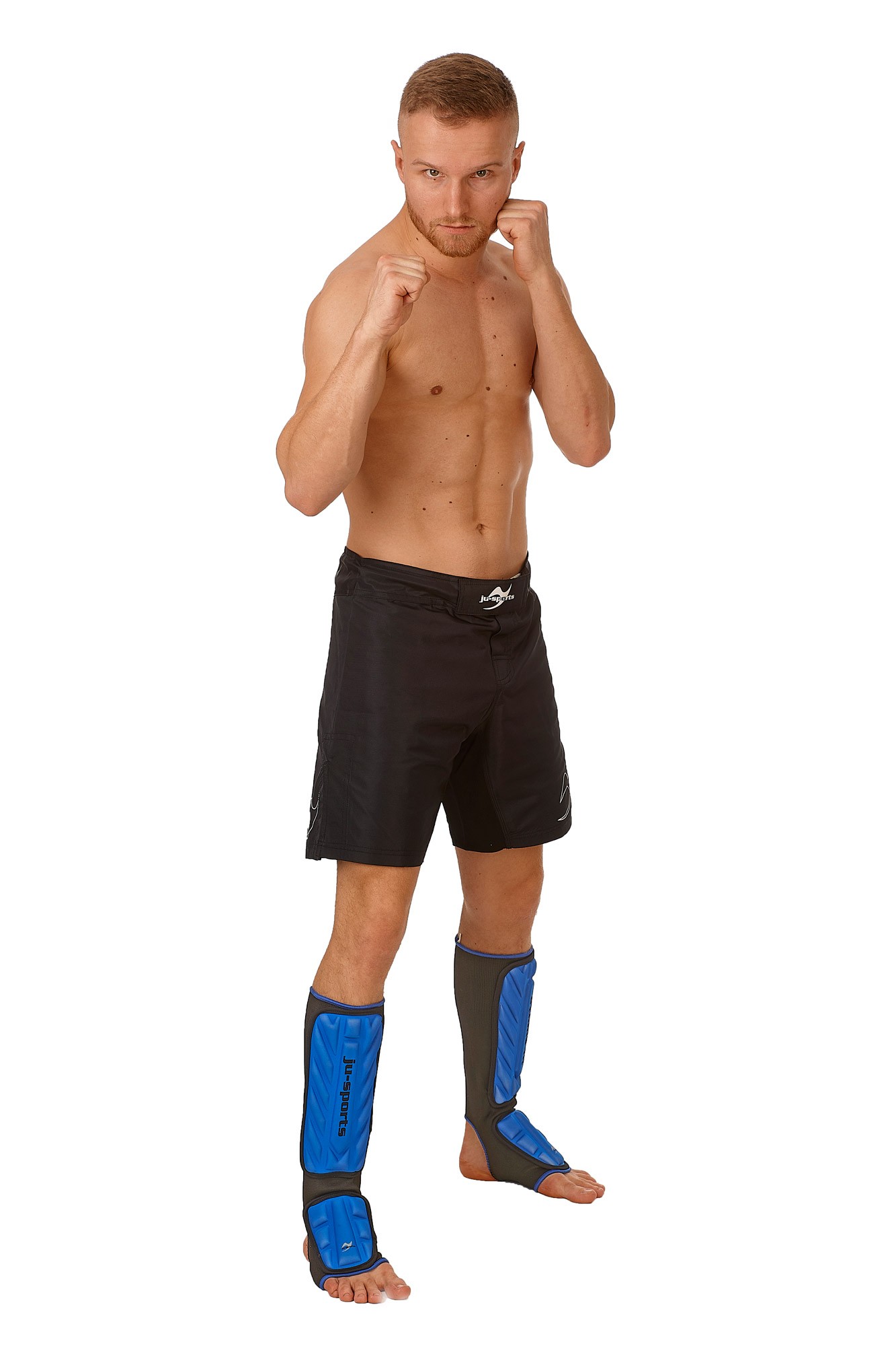 Scheenbeen en voetbeschermers V-Shape C19 blauw