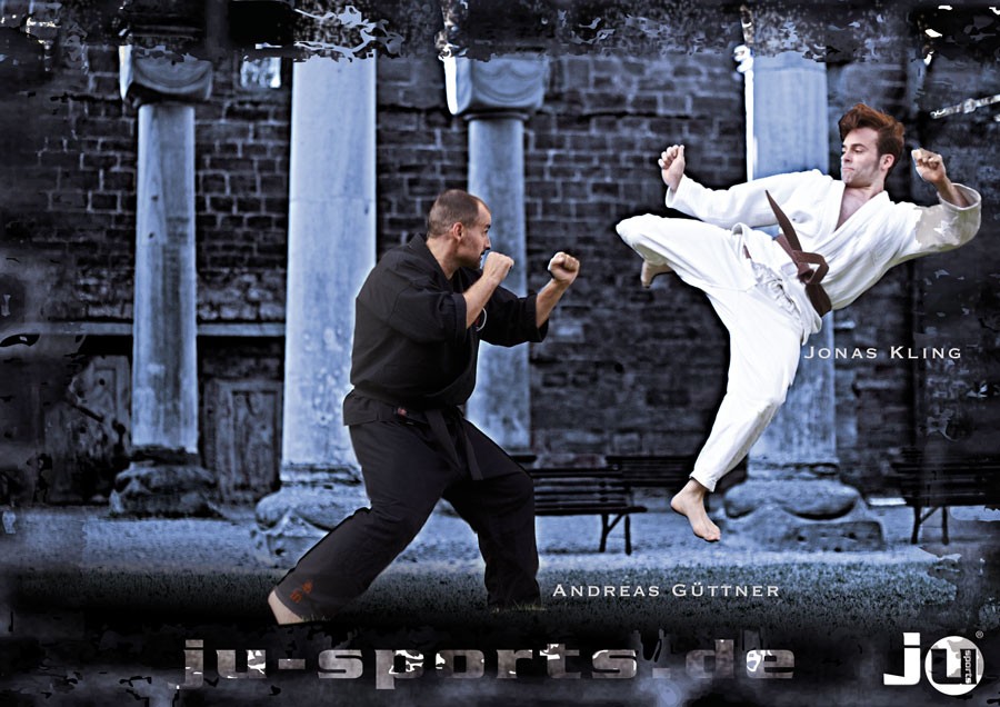 Poster Ju-Jutsu "Jump kick"