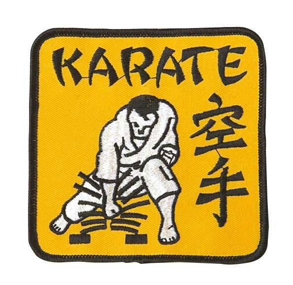 Patch Karate in geel