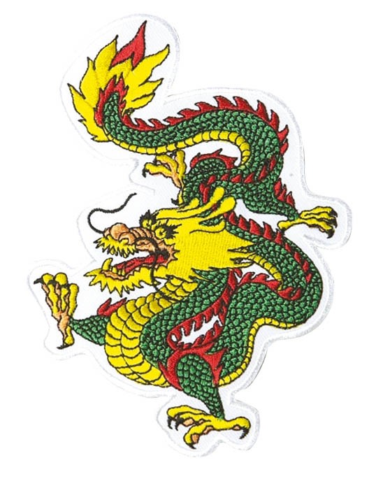 Patch Dragon groen
