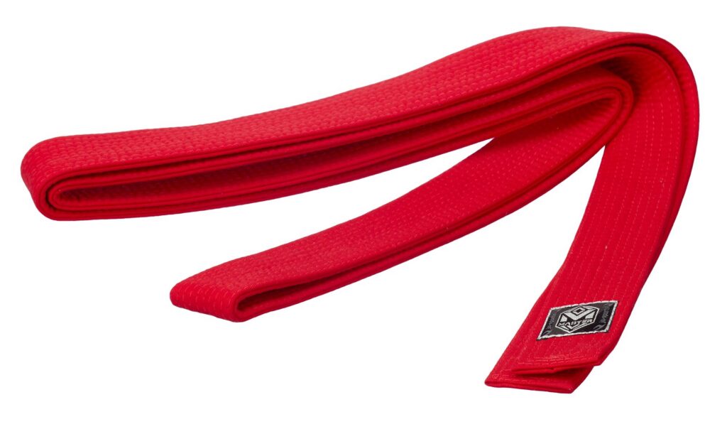 Grootmeestergordel master rood 6 cm
