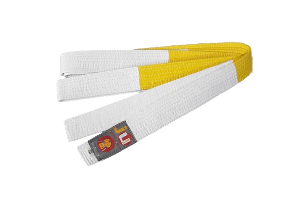 Budogordel wit/geel Twee Kleur