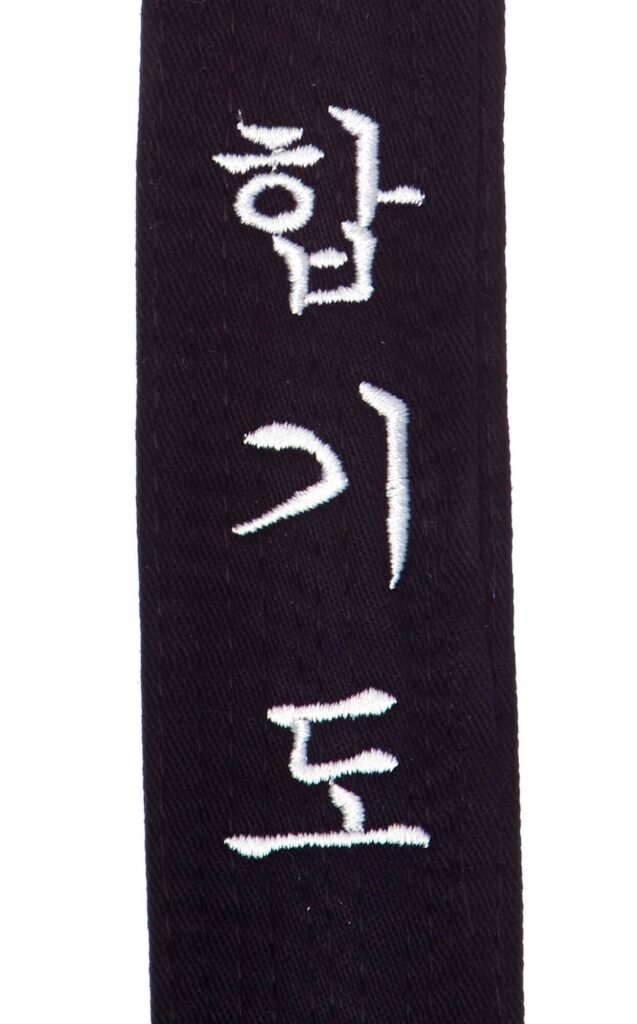Geborduurde gordel Japanse Hapkido