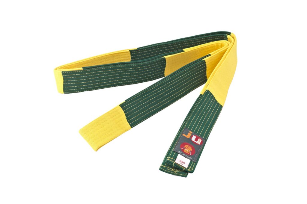 BJJ wedstrijdgordel geel/groen