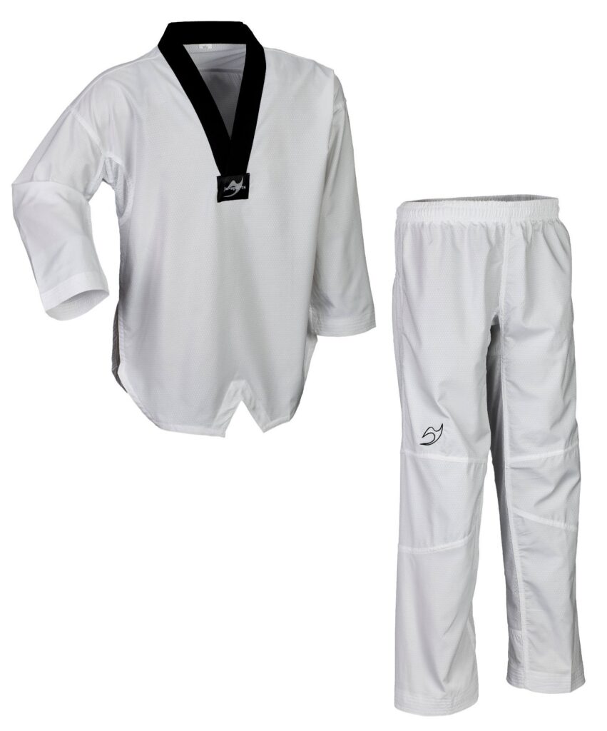 Taekwondopak performance pro, zwarte kraag