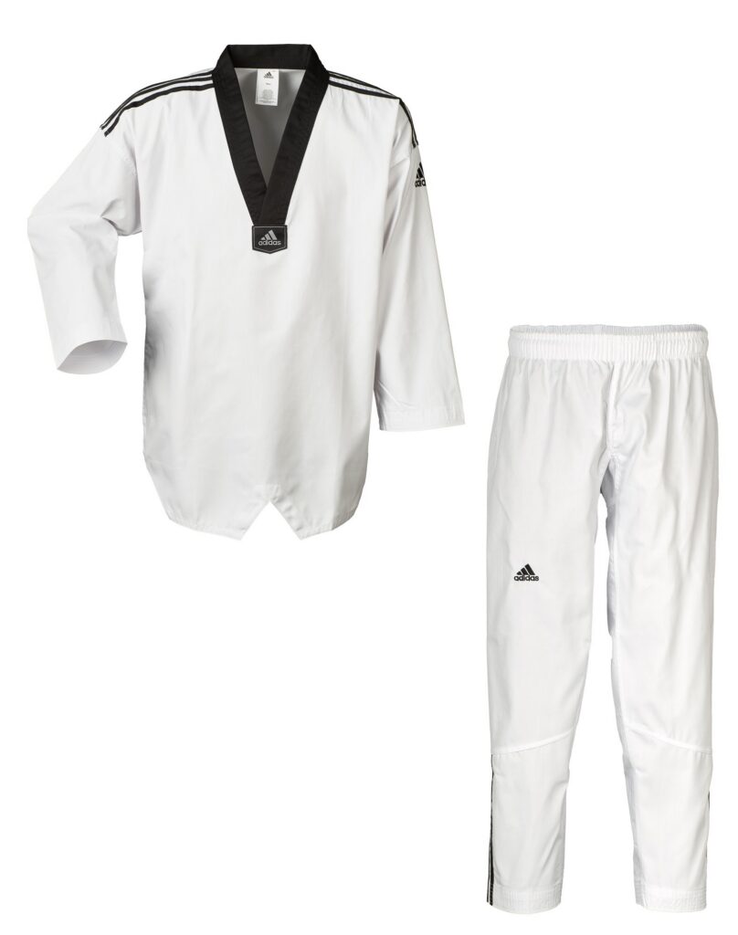 adidas Taekwondopak, Adi Club 3 strepen, zwarte Revers, ADITCB02