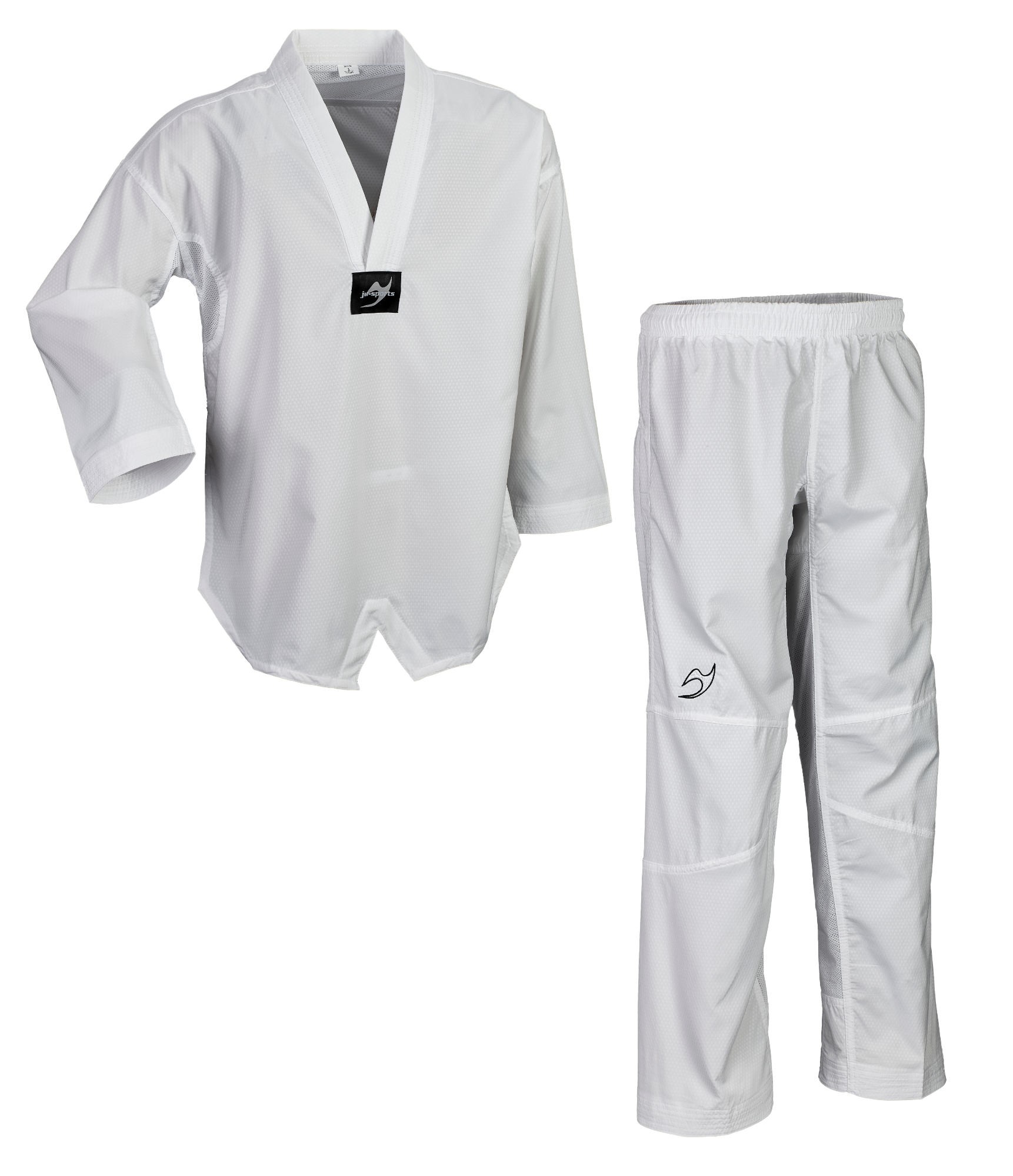 Taekwondo-pak student pro witte Revers
