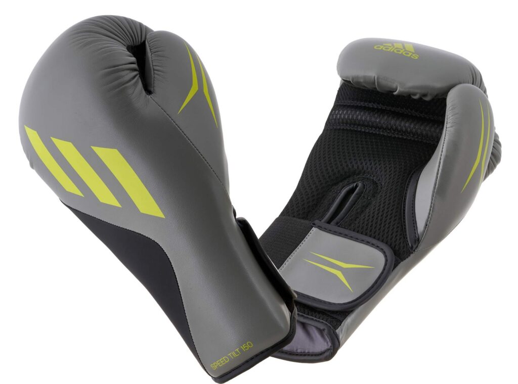 adidas bokshandschoenen SPEED TILT 150 SPD150TG grijs/limoen