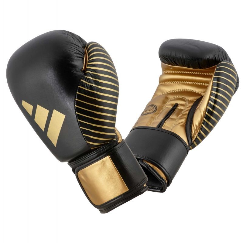 adidas kickboxing competitie handschoenen black/gold adiKBWKF200