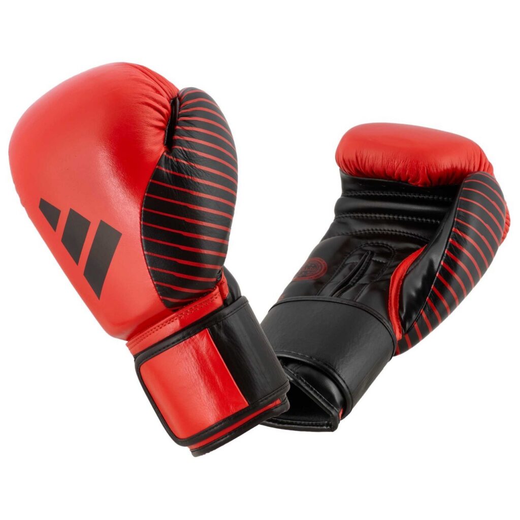 adidas kickboxing competitie handschoenen rood/zwart , adiKBWKF200