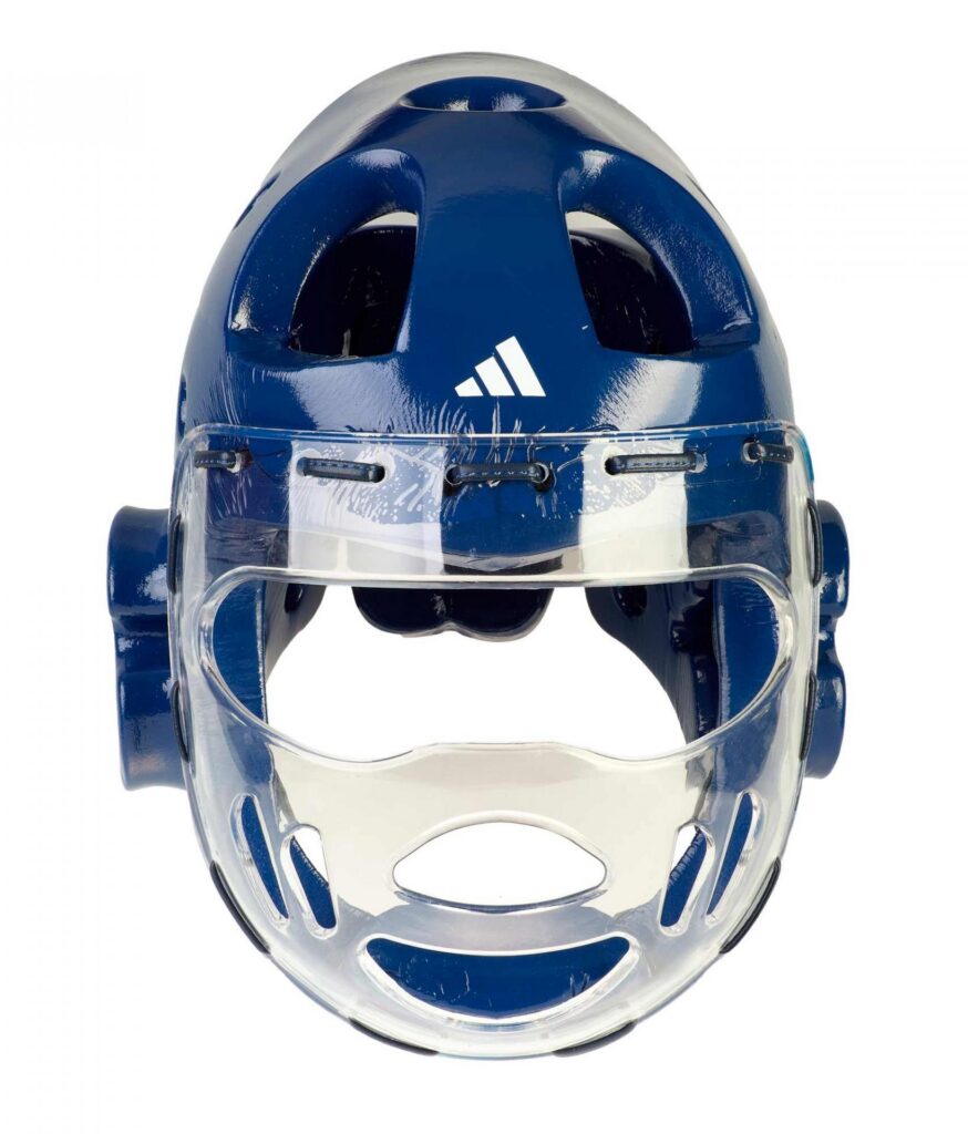 adidas hoofdbescherming dip blauw met masker, ADITHGM01