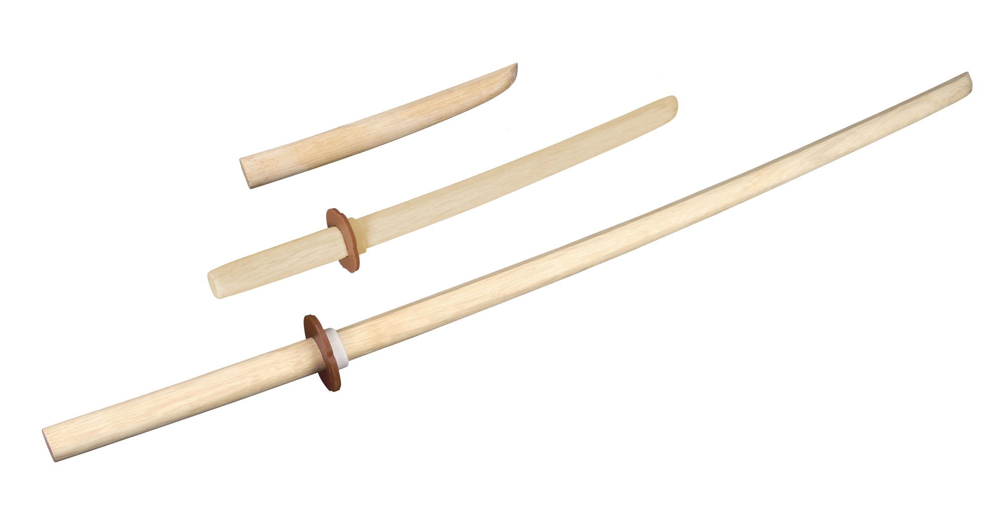 Set bestaande uit Tanto, Shoto en Bokken in wit
