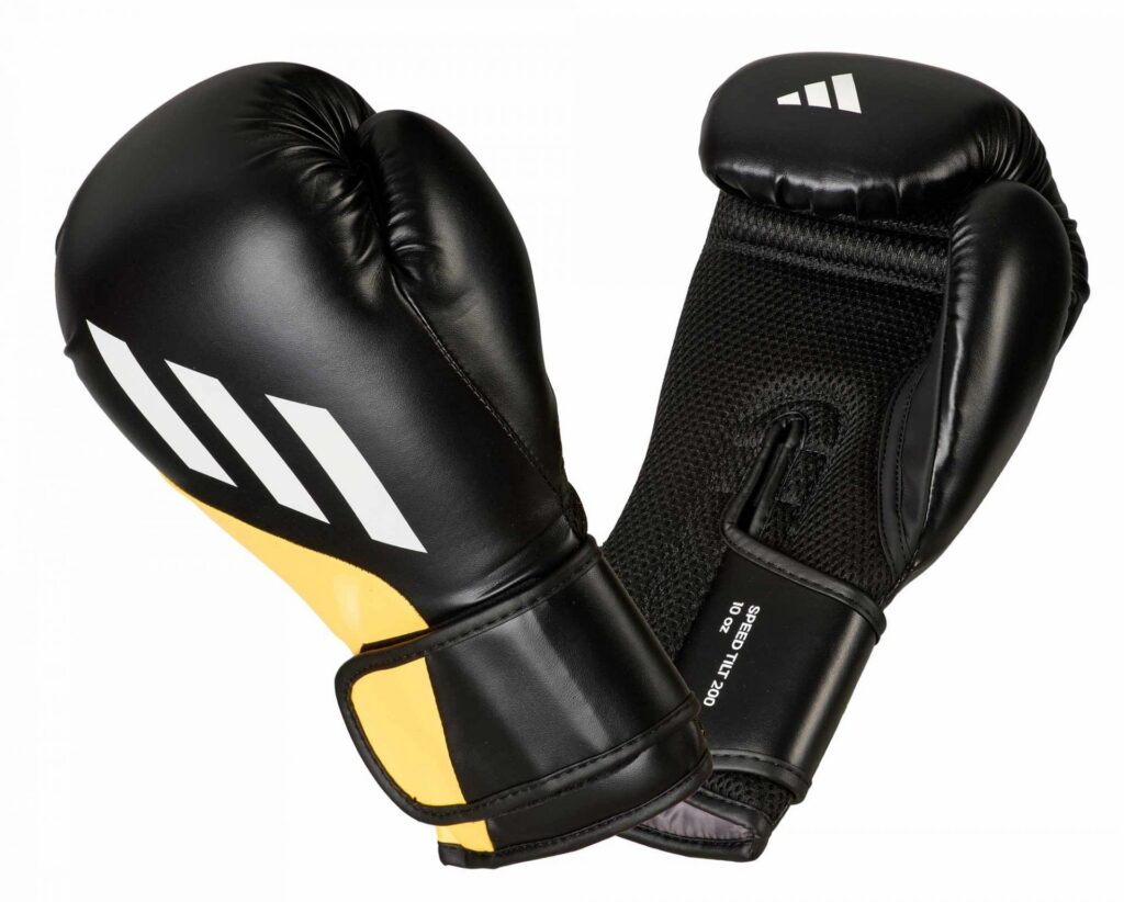 Adidas bokshandschoenen SPEED TILT 200, zwart/geel SPD200
