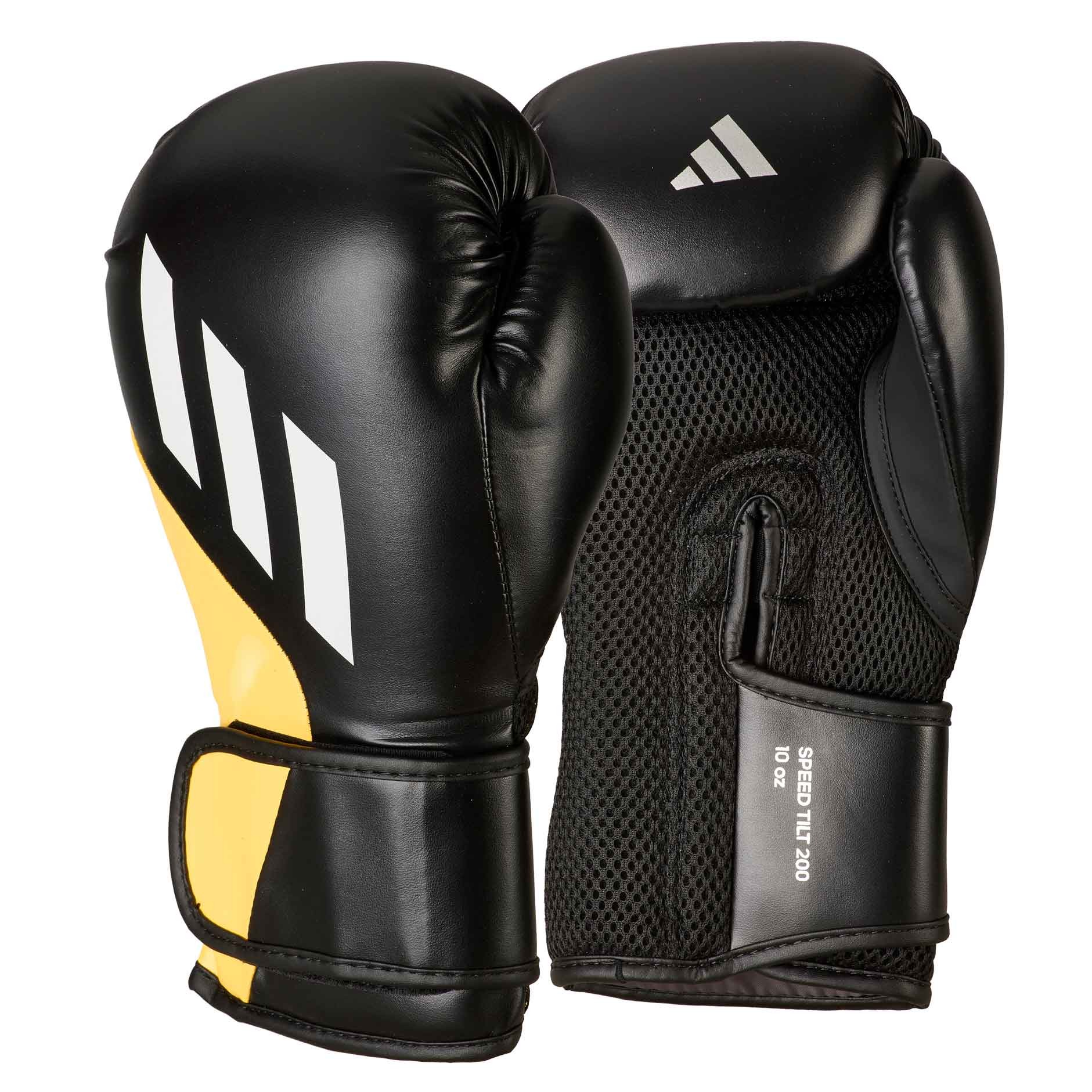 Adidas bokshandschoenen SPEED TILT 200, zwart/geel SPD200