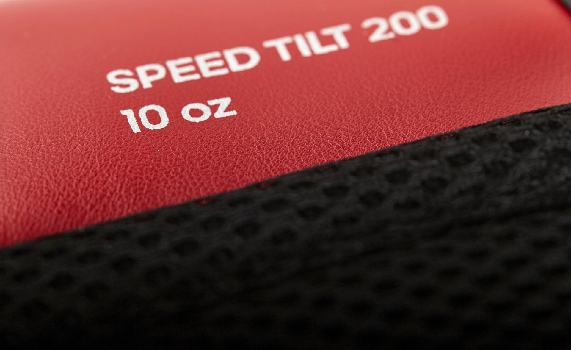 Adidas bokshandschoenen SPEED TILT 200, solarrood/zilver SPD200