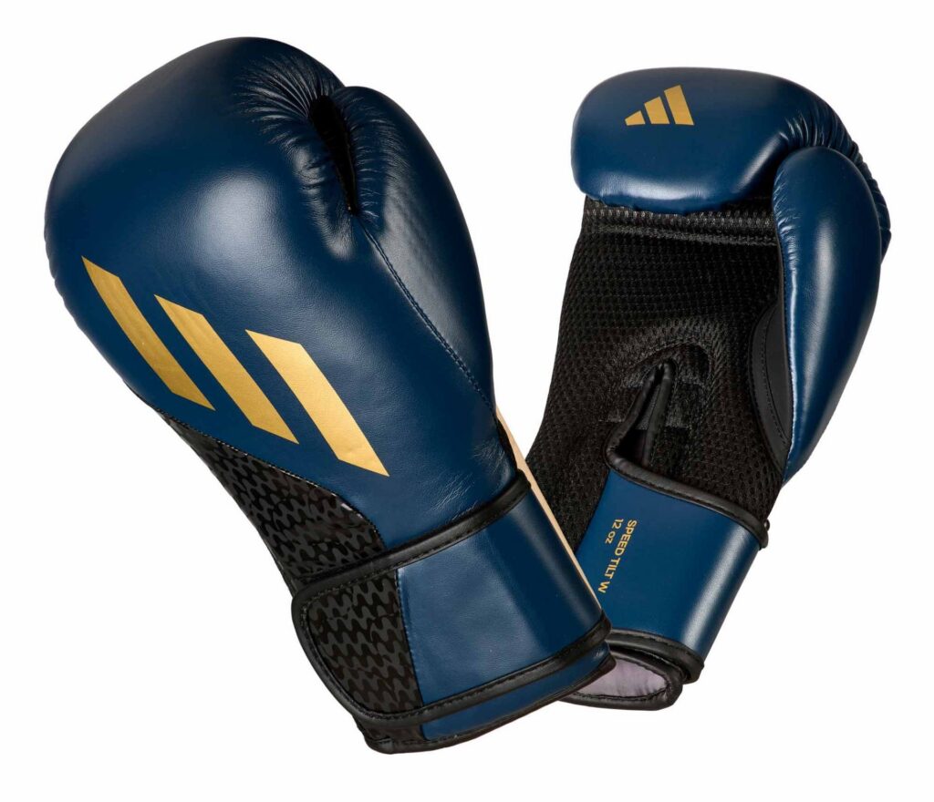 Adidas bokshandschoenen dames SPEED TILT 200, blauw/goud SPD200W