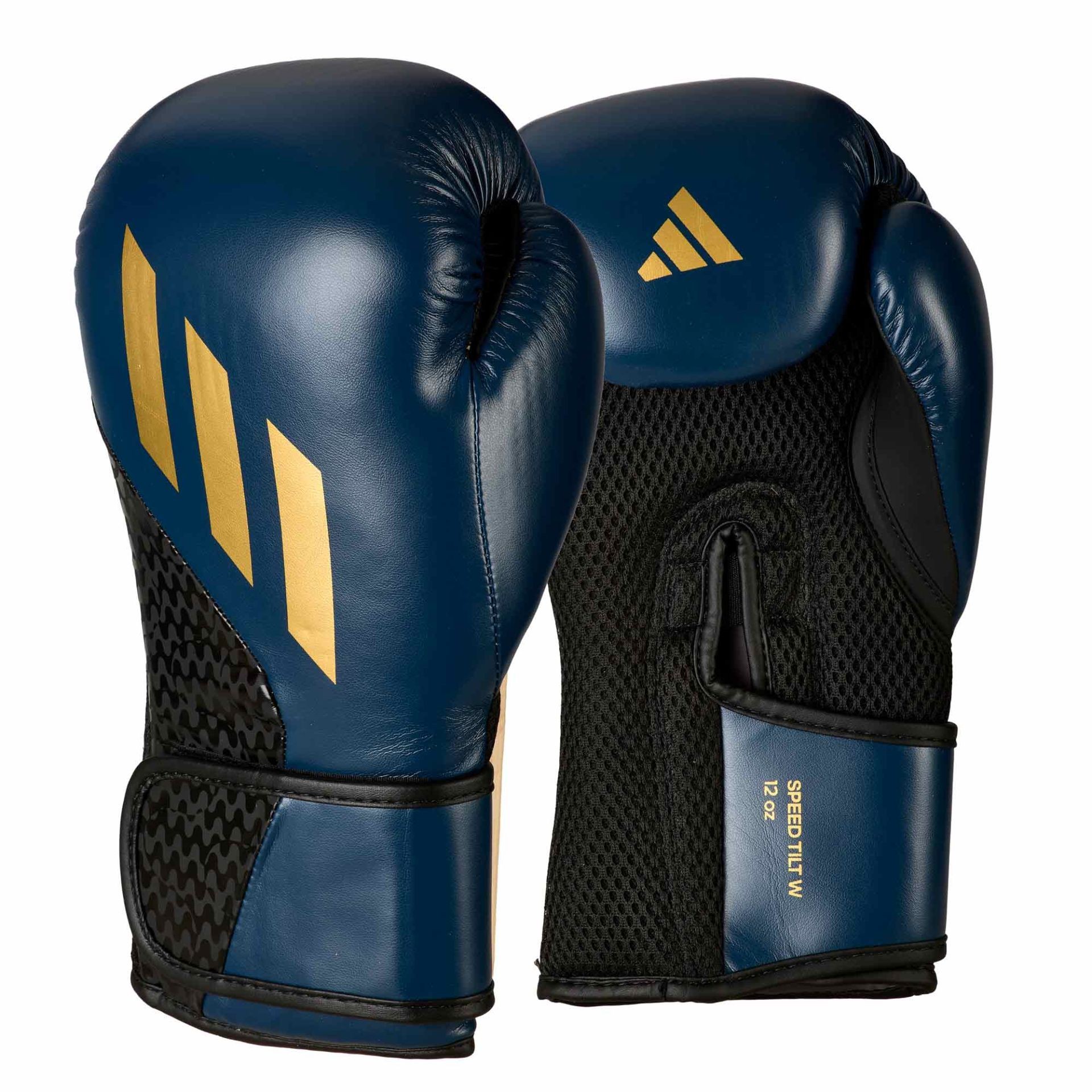 Adidas bokshandschoenen dames SPEED TILT 200, blauw/goud SPD200W