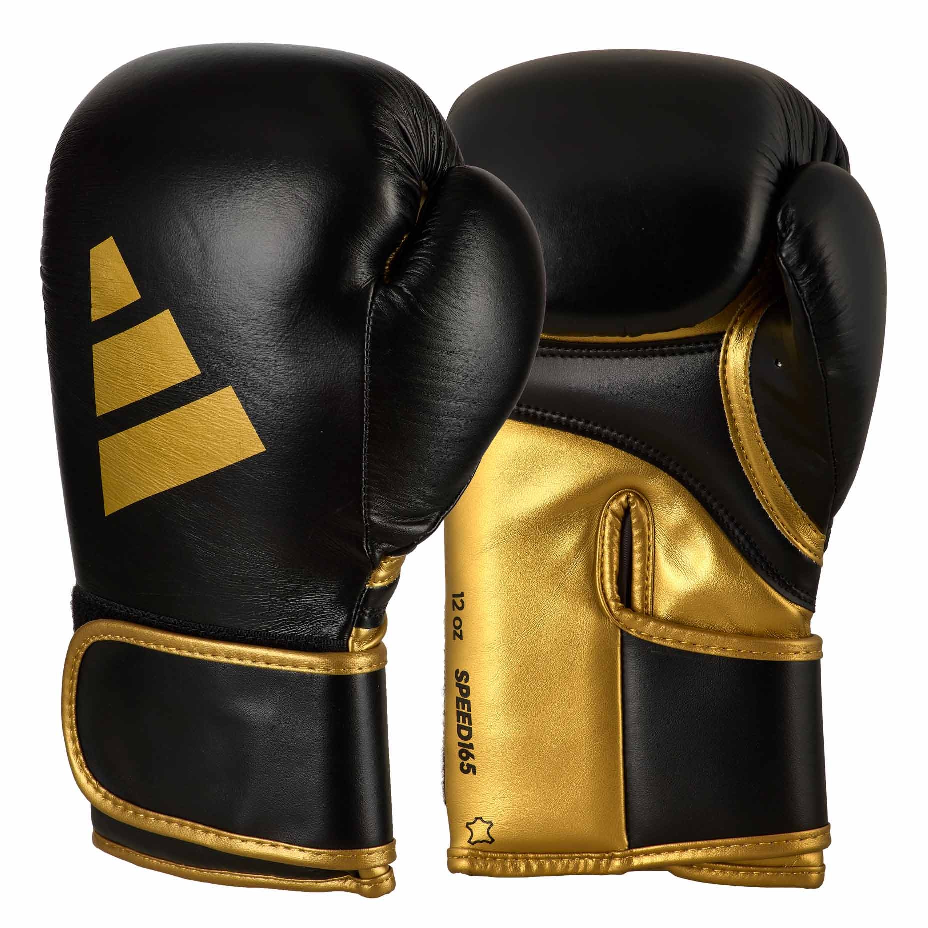 adidas wedstrijdhandschoen Speed 165 zwart/goud, adiSBG165