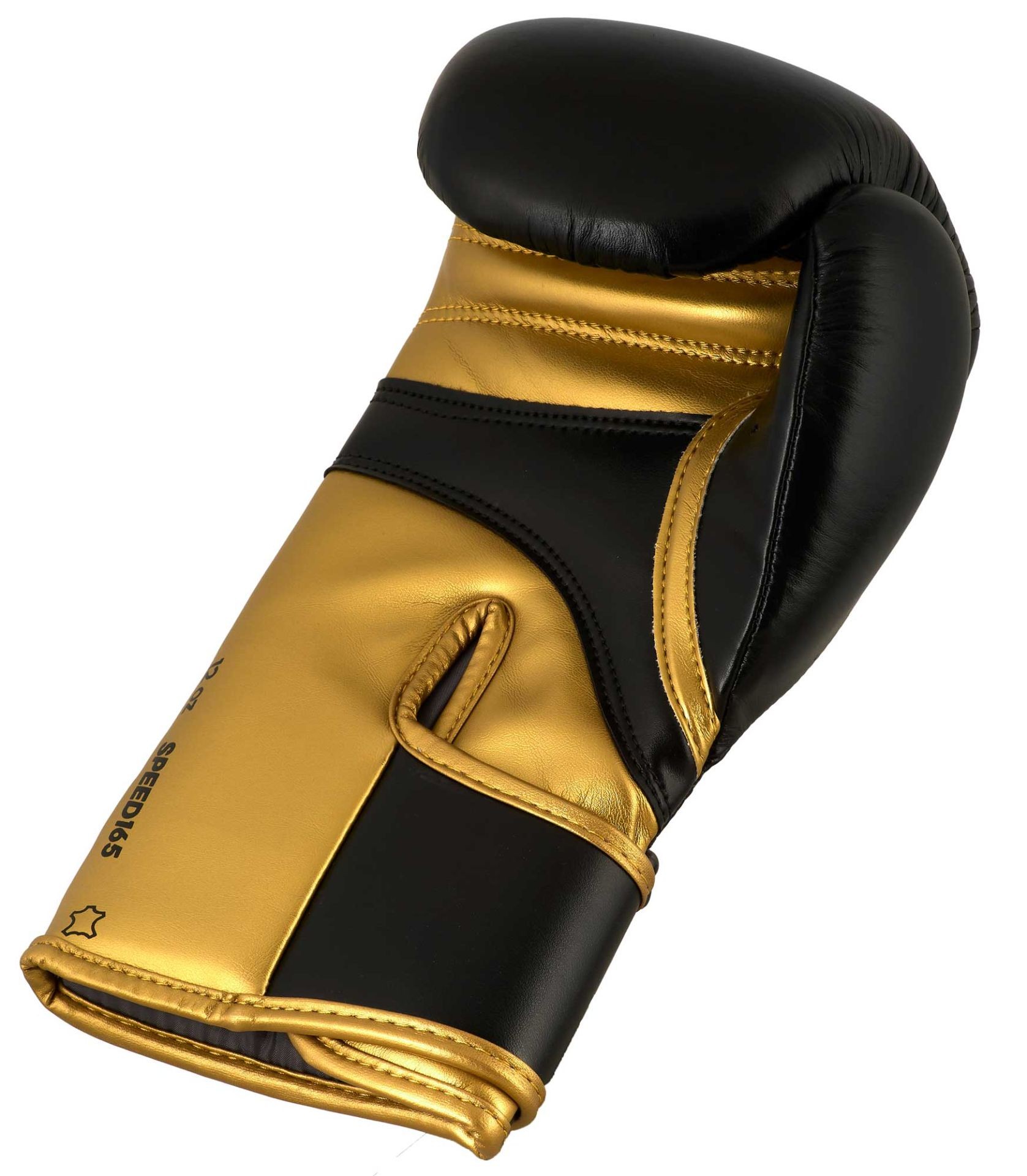adidas wedstrijdhandschoen Speed 165 zwart/goud, adiSBG165