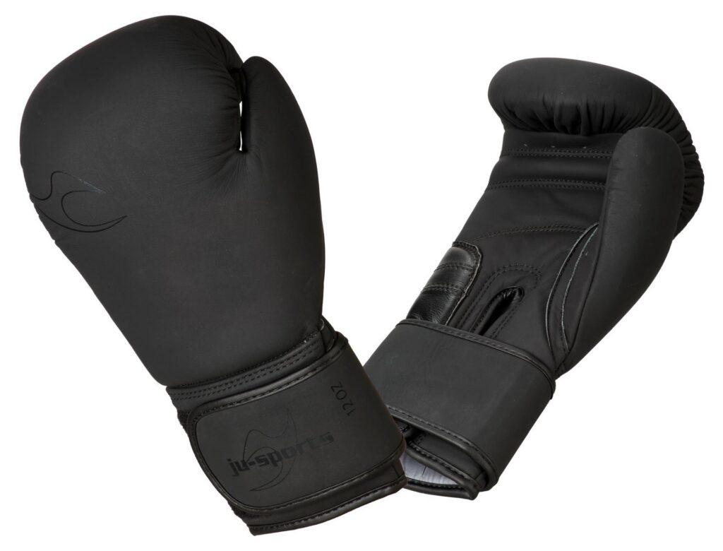 Bokshandschoen Training pro leer V2 zwart/zwart