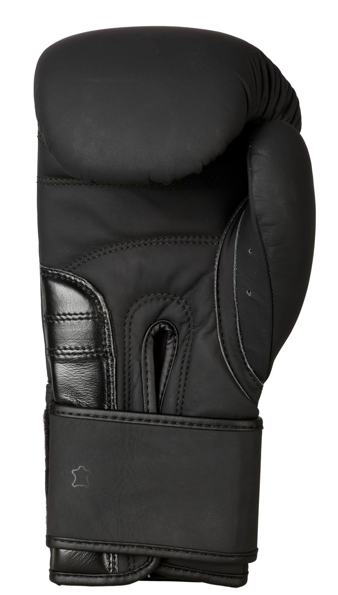 Bokshandschoen Training pro leer V2 zwart/zwart
