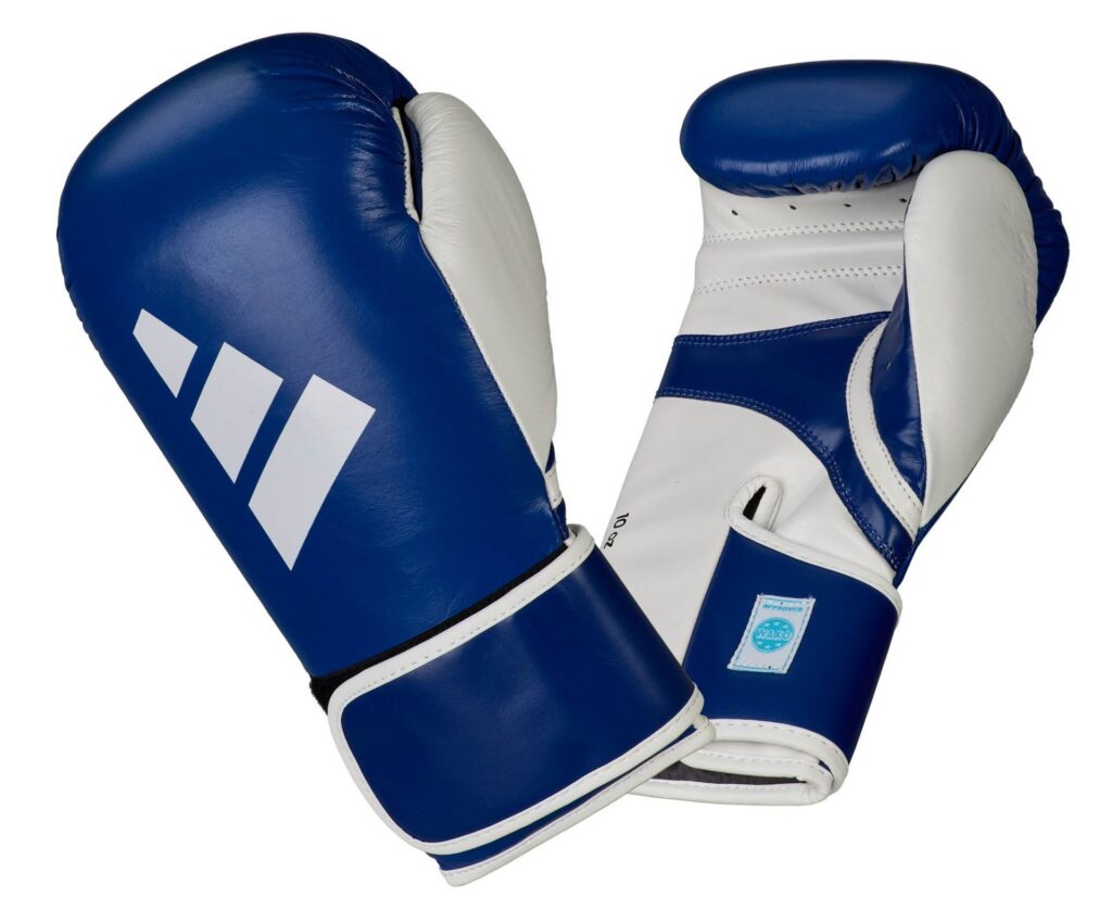 adidas wedstrijdhandschoen Speed 165 blauw/wit, adiSBG165