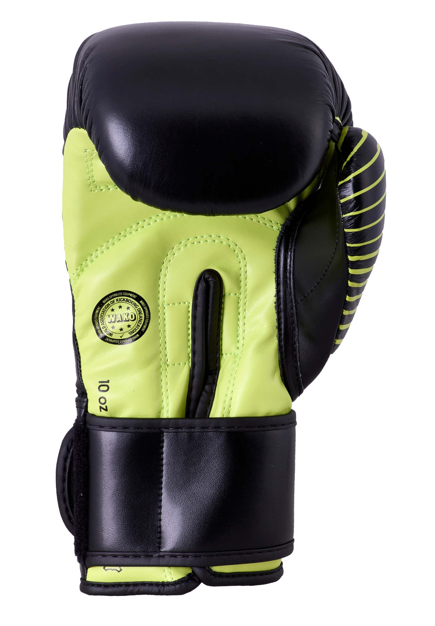 adidas Kickboxing wedstrijdhandschoen zwart/neongroen, adiKBWKF200