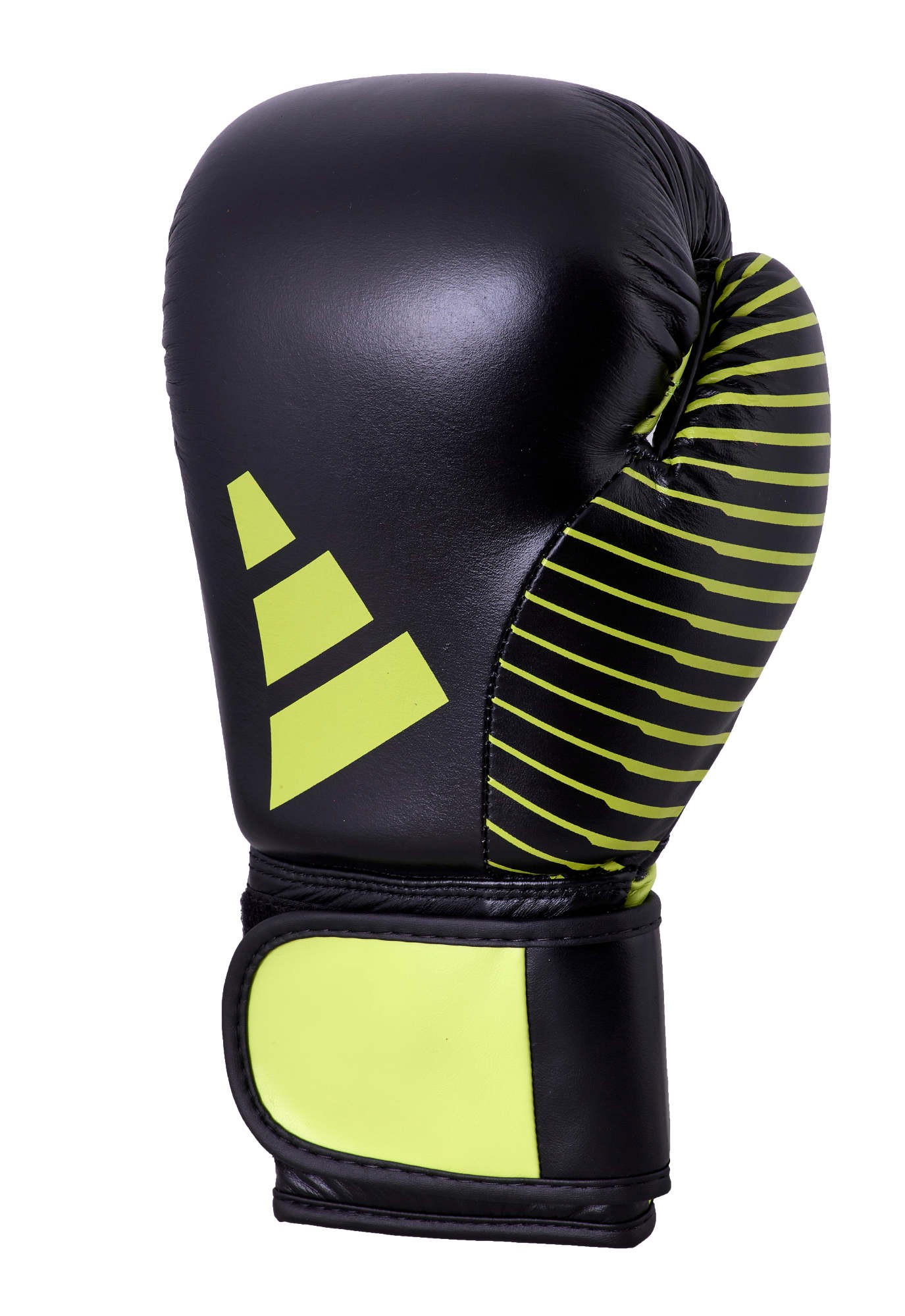 adidas Kickboxing wedstrijdhandschoen zwart/neongroen, adiKBWKF200