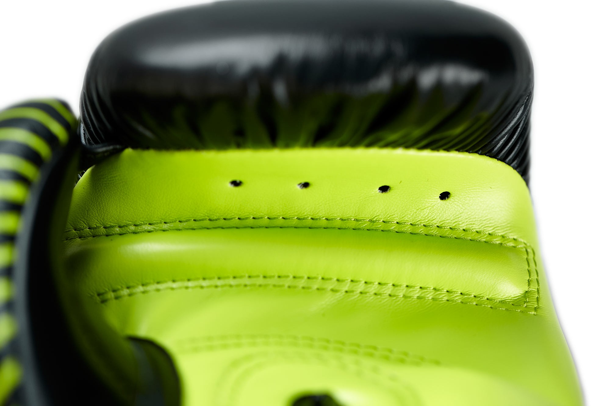 adidas Kickboxing wedstrijdhandschoen zwart/neongroen, adiKBWKF200