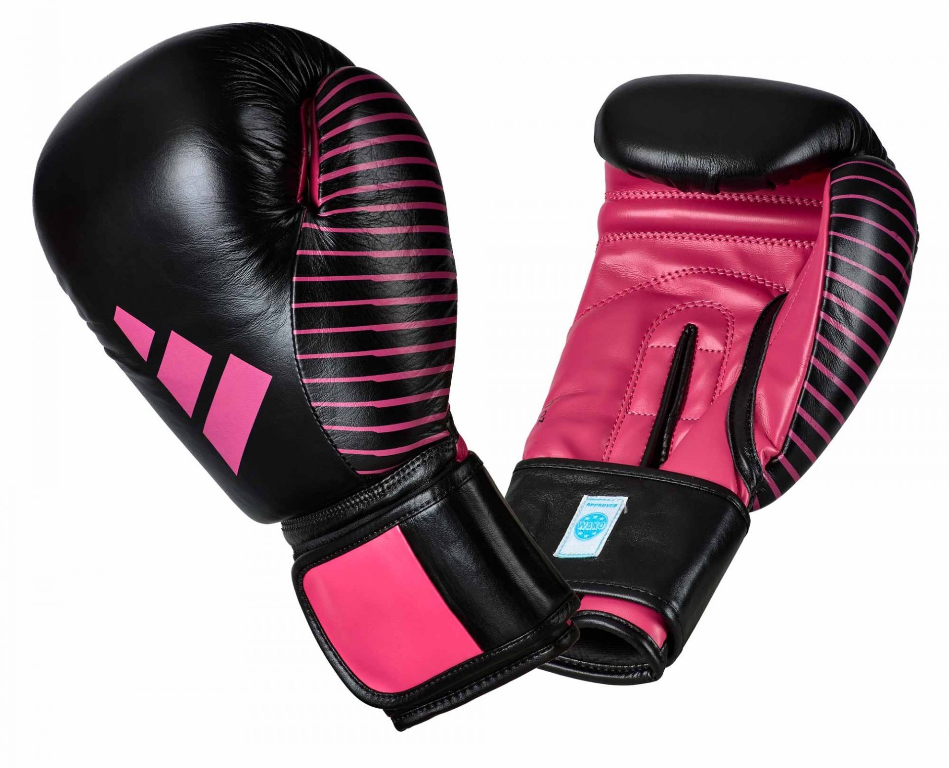 adidas Kickboxing wedstrijdhandschoen zwart/roze, adiKBWKF200