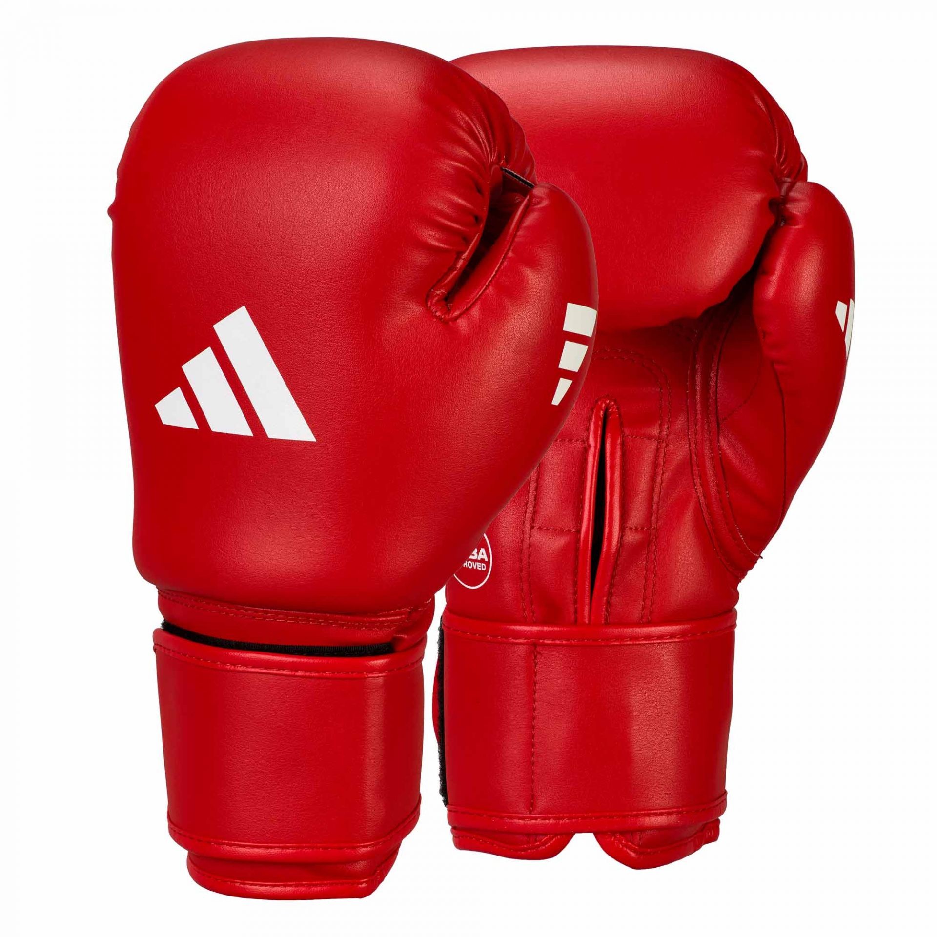 adidas IBA bokshandschoenen rood cactusleer, adiIBAG1C