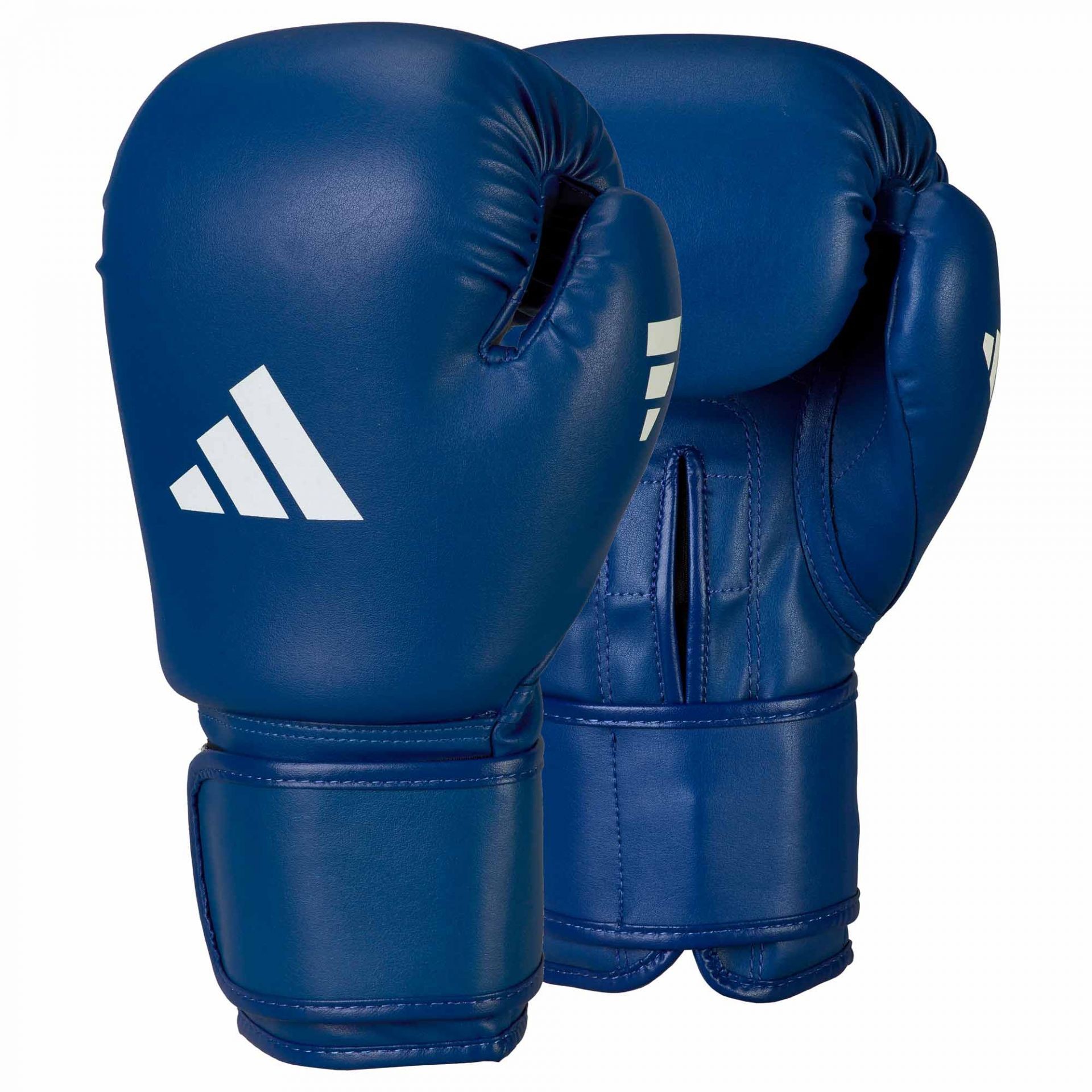 adidas IBA bokshandschoenen blauw cactusleer, adiIBAG1C