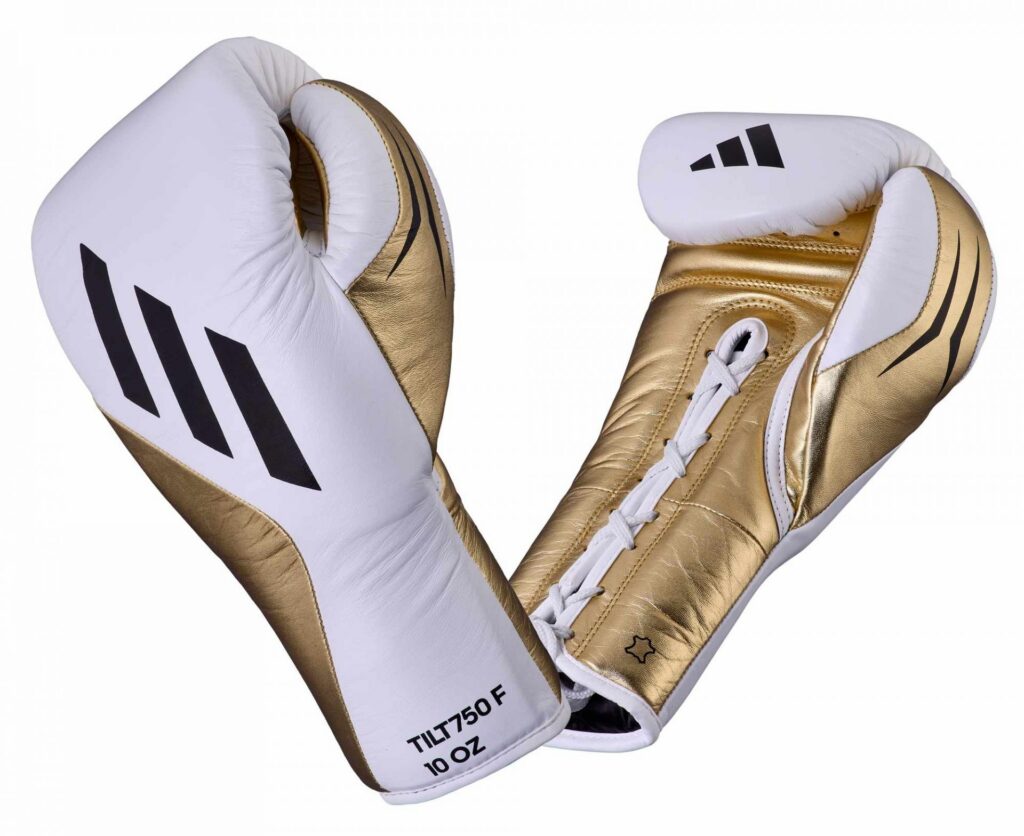 adidas SPEED TILT 750pro bokshandschoen, wit/goud metallic, SPD750FG