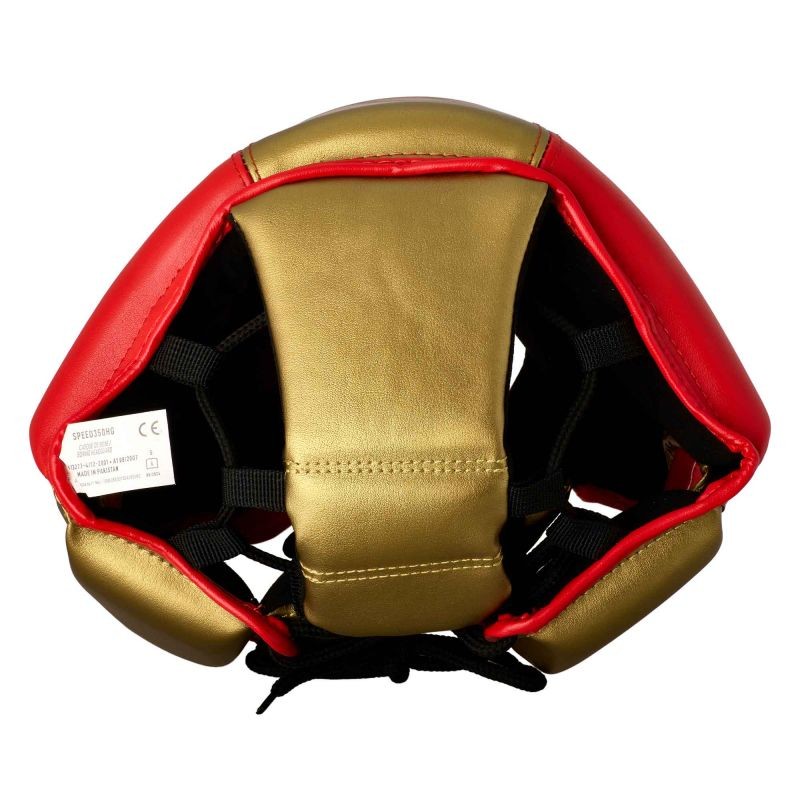 adidas Speed Pro hoofdbescherming rood/goud cactusleer, ADISPD350HG