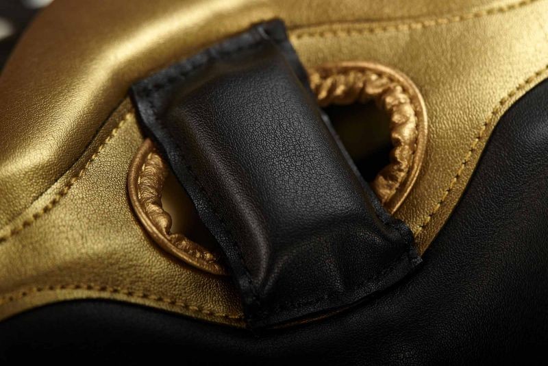 adidas Speed Pro hoofdbescherming zwart/goud cactusleer, ADISPD350HG