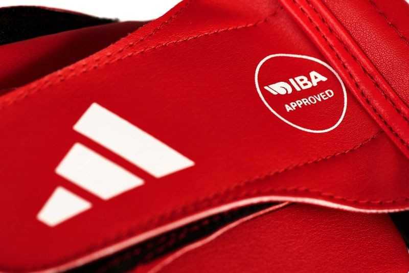adidas IBA hoofdbescherming rood cactusleer, adiIBAH1C
