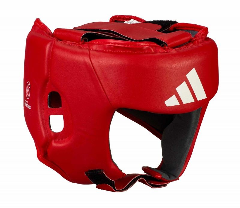 adidas IBA hoofdbescherming rood cactusleer, adiIBAH1C