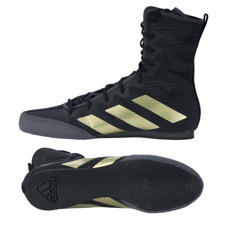 Adidas boksschoenen Box Hog 4 zwart/goud, GZ6116