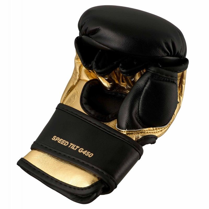adidas Speed Tilt 450 MMA sparringhandschoen zwart/goud adiCSG450