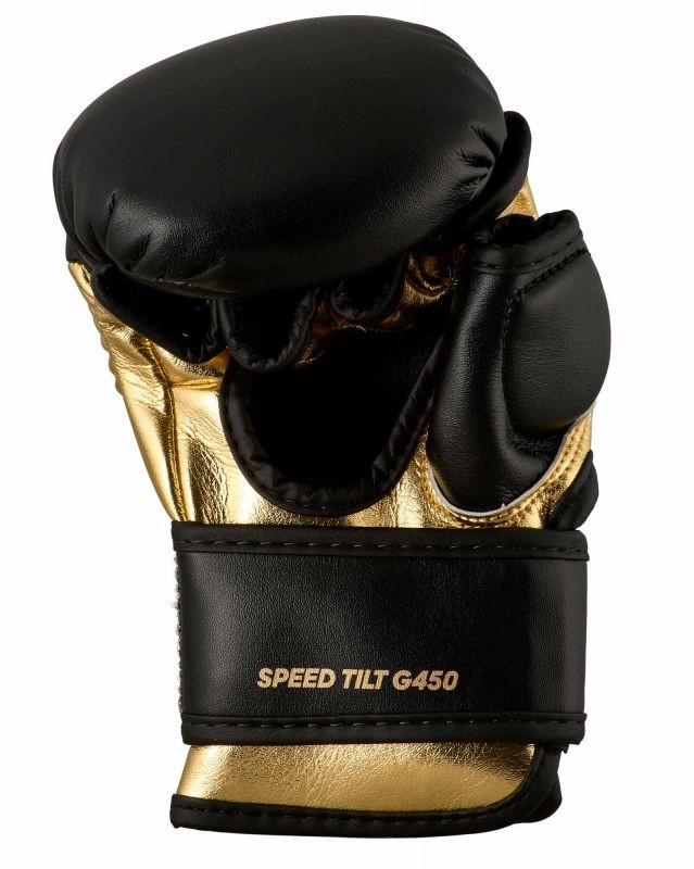 adidas Speed Tilt 450 MMA sparringhandschoen zwart/goud adiCSG450