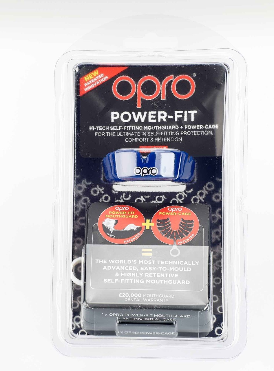 OPRO gebitsbeschermer PowerFit donkerblauw/goud