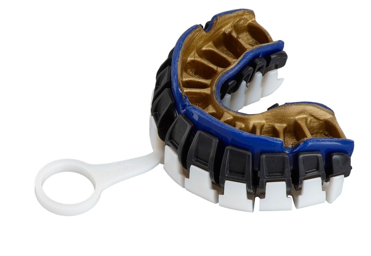 OPRO gebitsbeschermer PowerFit donkerblauw/goud