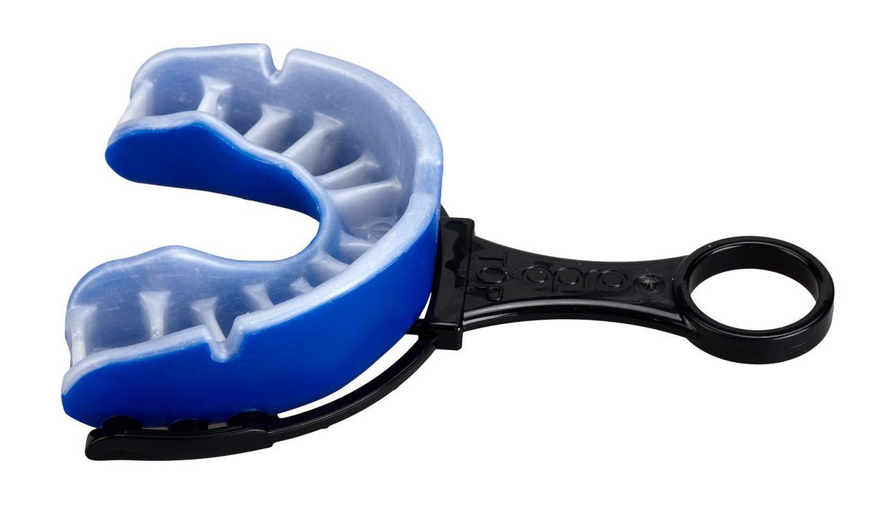 OPRO gebitsbeschermer Gold Senior blauw/parelmoer