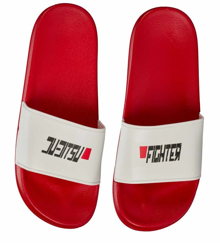 Ju-Sports badslippers Fighter rood/wit