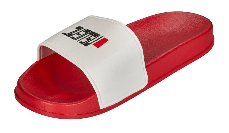 Ju-Sports badslippers Fighter rood/wit