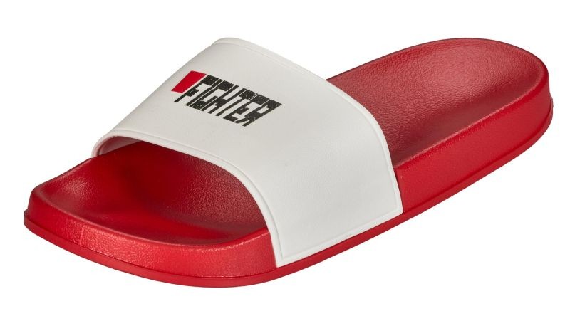 Ju-Sports badslippers Fighter rood/wit